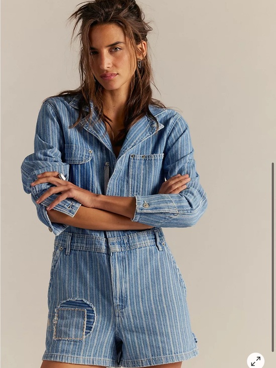 Free People Pants - Free People Downtown Denim Coveralls